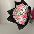 Bouquet De Rosas Rosadas & Paniculata blanca