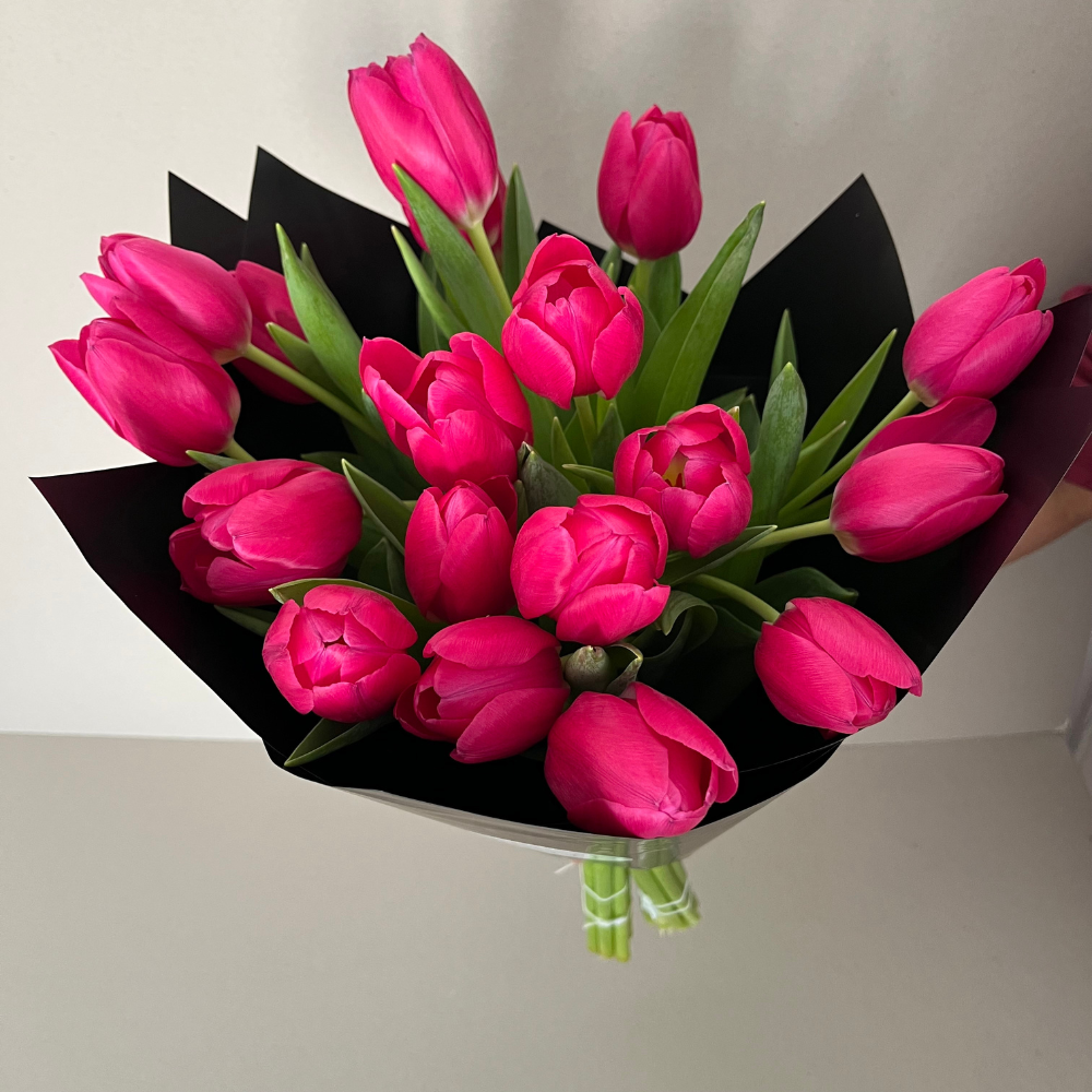 Bouquet de Tulipanes Fucias